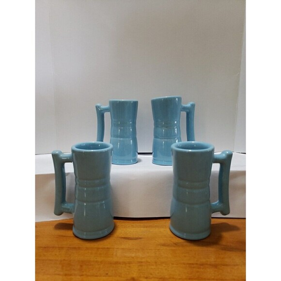 Frankoma Robin Egg Blue Pottery 26DC 4 pieces - Picture 1 of 11